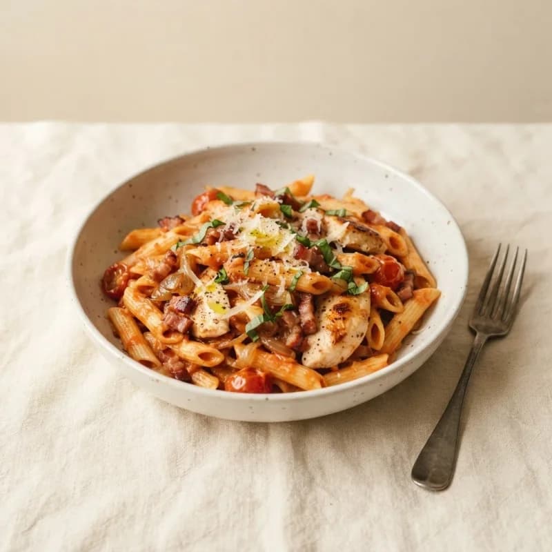 Greggs Chicken and Bacon Pasta