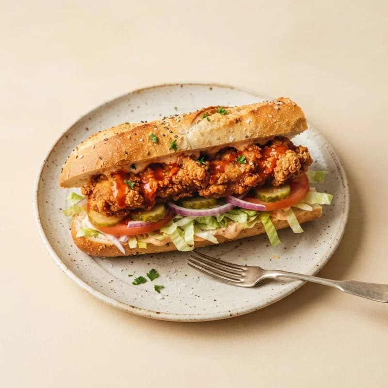 Greggs Hot Southern Fried Chicken Baguette