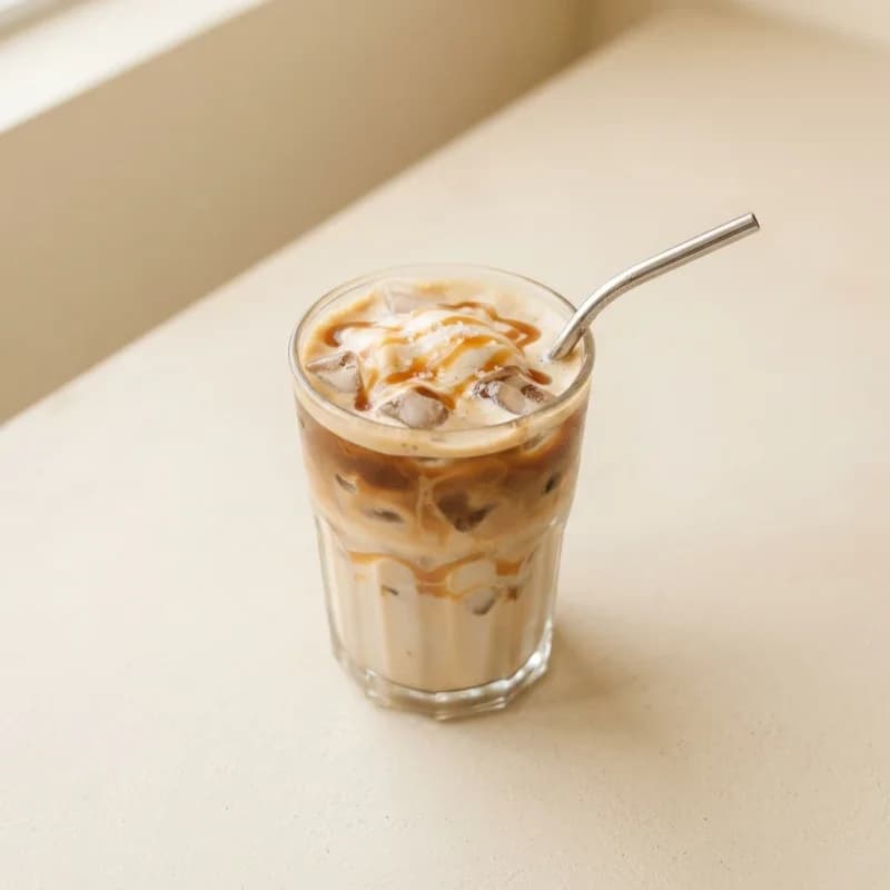 Greggs Iced Salted Caramel Latte