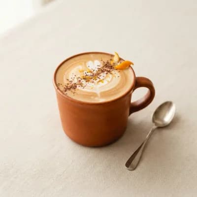 Greggs Large Orange Mocha