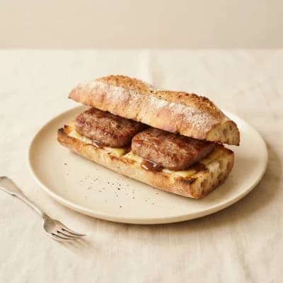 Greggs Lorne and Sausage Breakfast Baguette