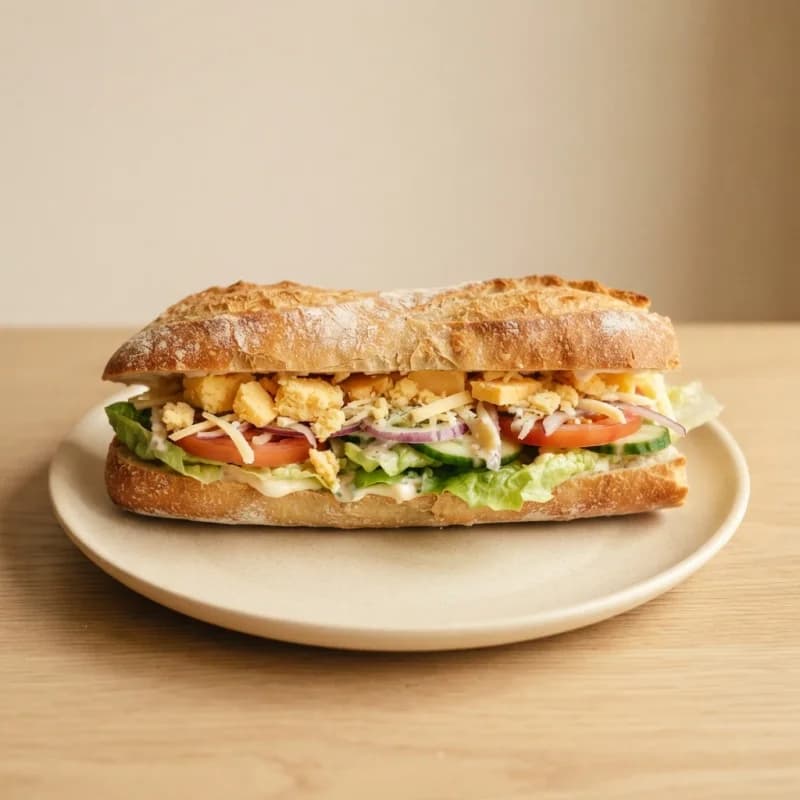 Greggs Mature Cheddar Cheese Salad Baguette