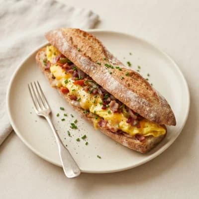 Greggs Omelette Breakfast Baguette
